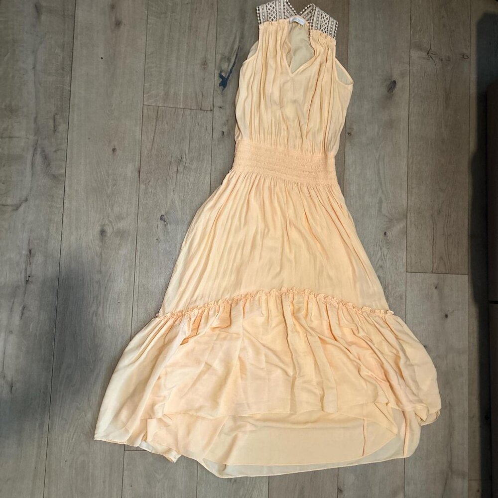 Ramy Brook Midi Peach Dress Size 4